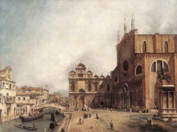  san - CANALETTO Santi Giovanni e Paolo und der Scuola di San Marco Canaletto Venedig